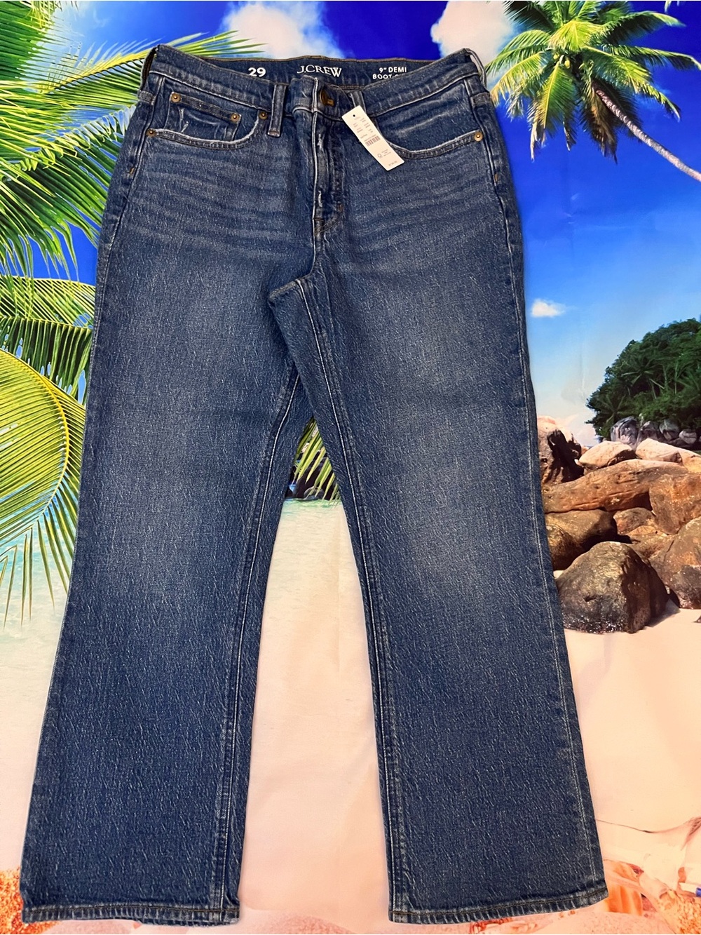J.Crew 9” Demi Boot Crop Jeans - Picture 4 of 12